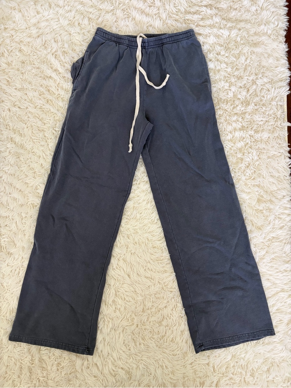 Brandy Melville Heather Slate Blue Cozy Sweatpants